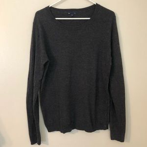 GAP gray crew neck sweater